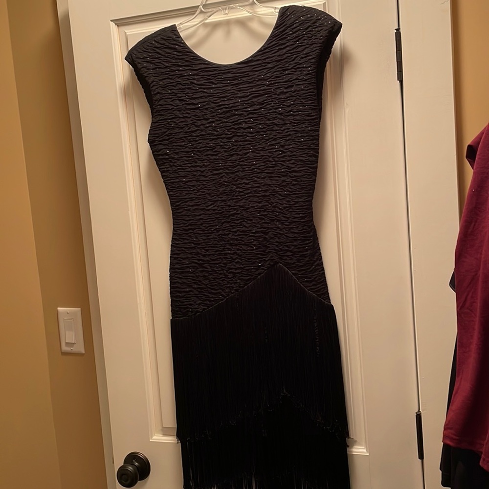 Low back fringe Dress